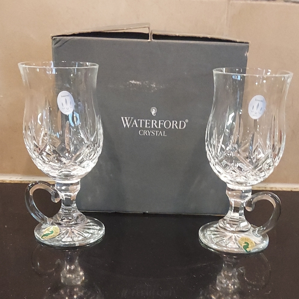 NIB Waterford Crystal Lismore Irish Coffee Lead Crystal Mug